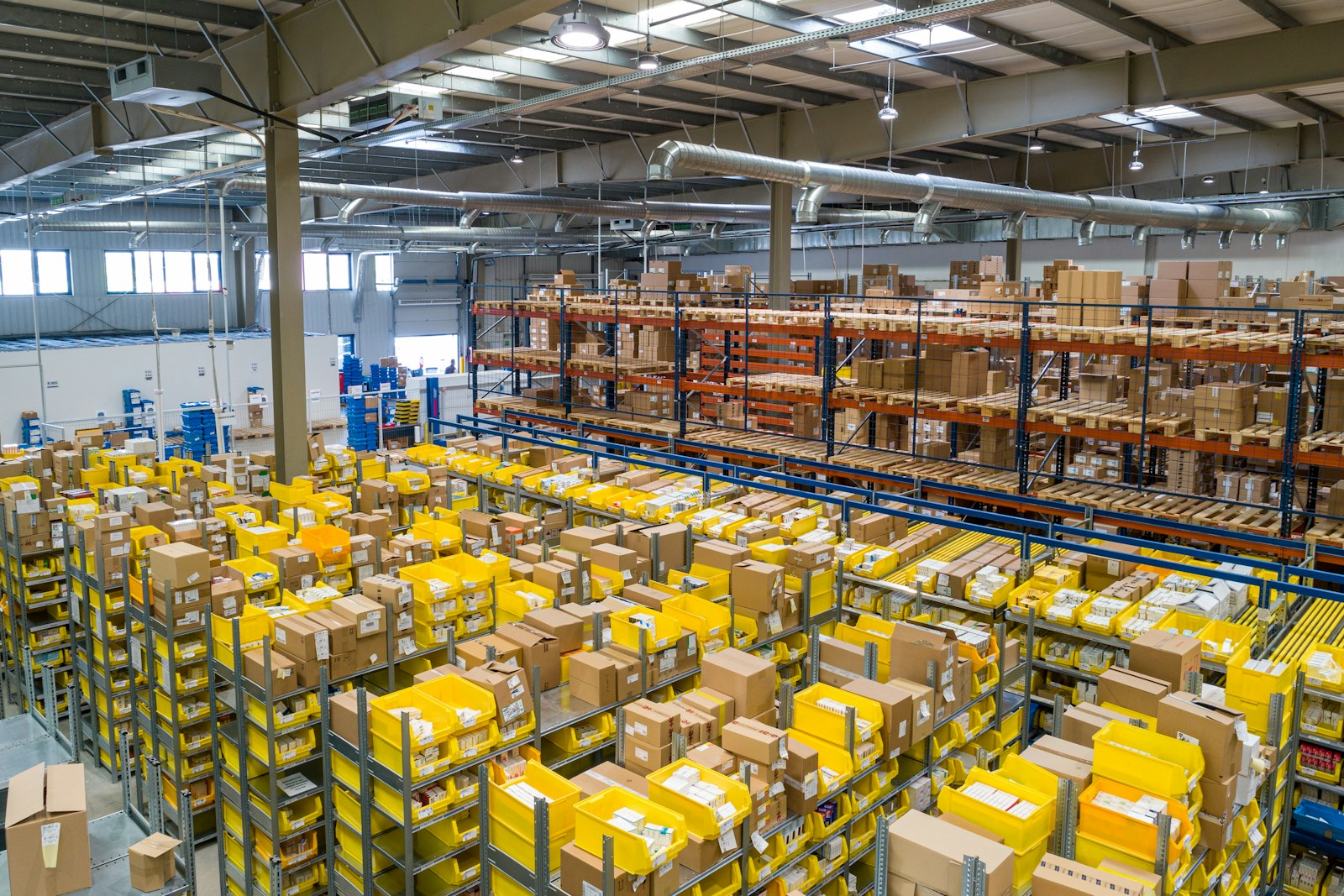 Modern beauty supply-chain warehouse